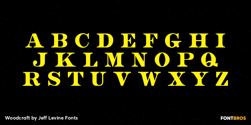 Woodcraft Font Poster #2