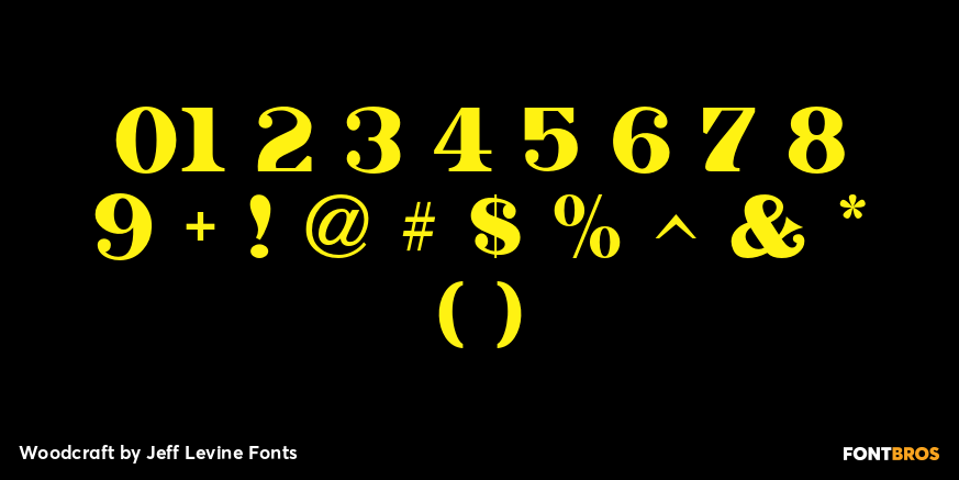 Woodcraft Font Poster #4