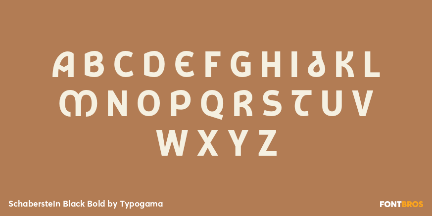 Schaberstein Black Bold Font Poster #2