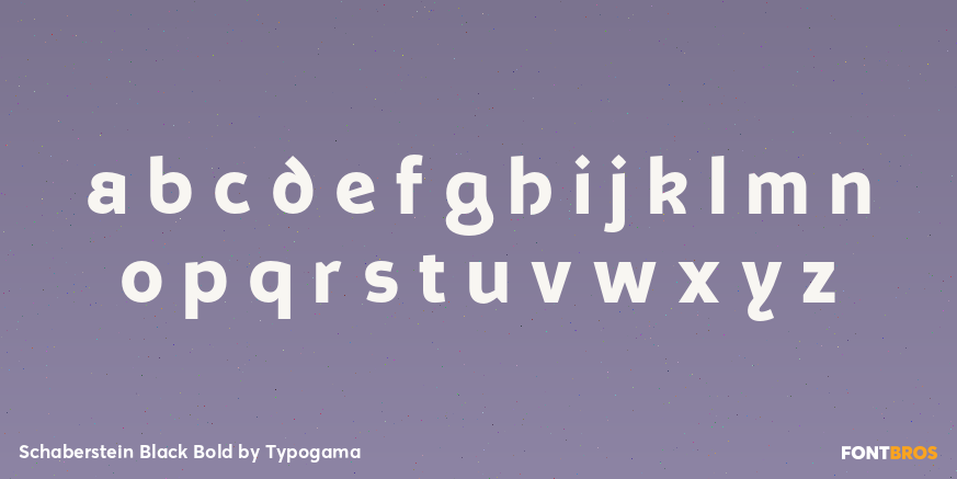 Schaberstein Black Bold Font Poster #3