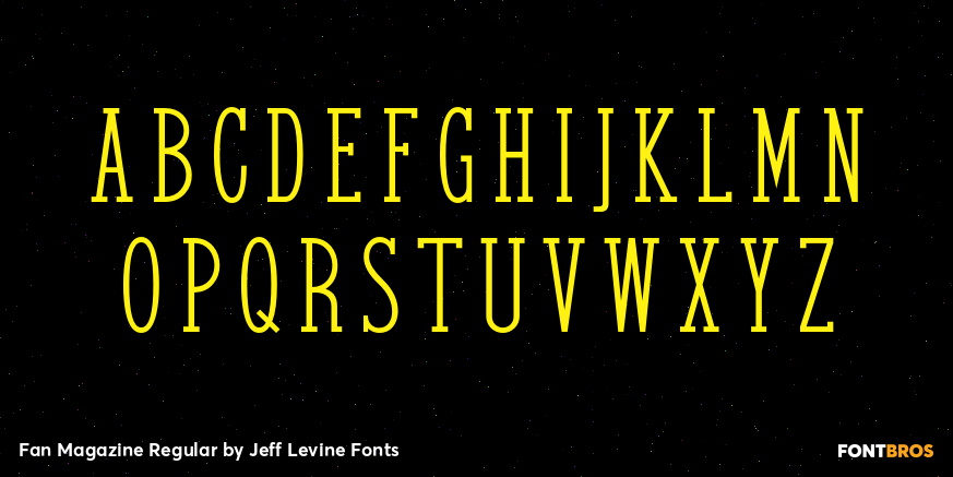 Fan Magazine Regular Font Poster #3