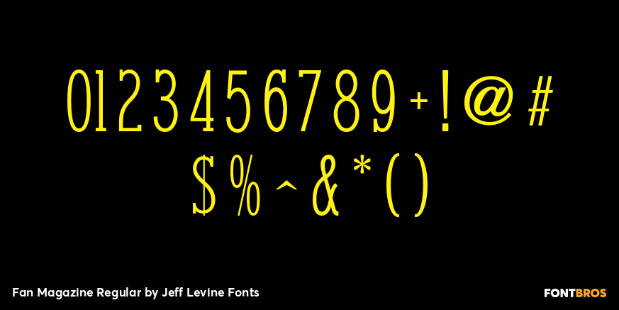 Fan Magazine Regular Font Poster #4