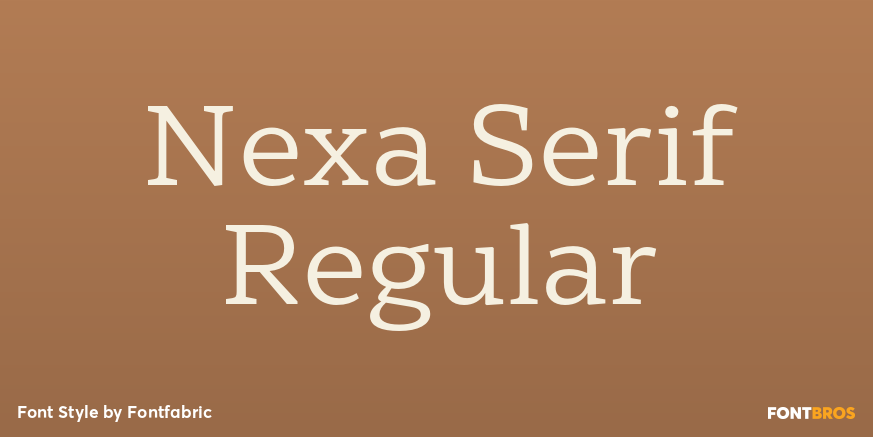Nexa Serif Regular Font Poster #1
