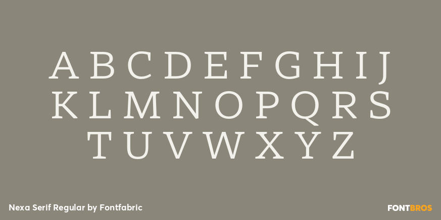 Nexa Serif Regular Font Poster #2