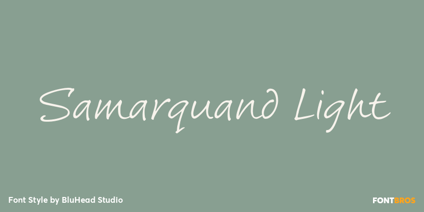 Samarquand Light Font Poster #1