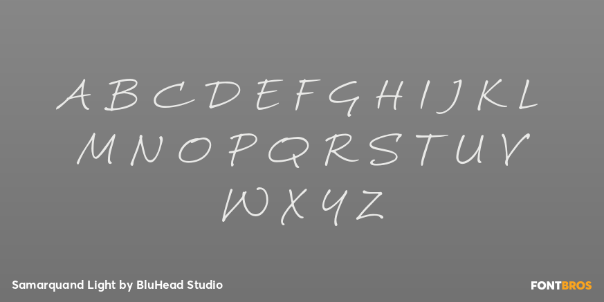 Samarquand Light Font Poster #2