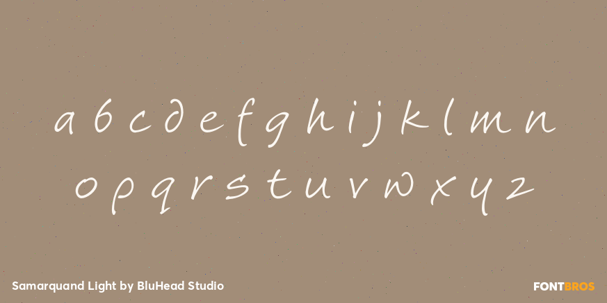 Samarquand Light Font Poster #3