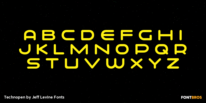 Technopen Font Poster #2