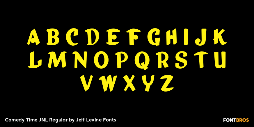 Comedy Time JNL Regular Font Poster #2