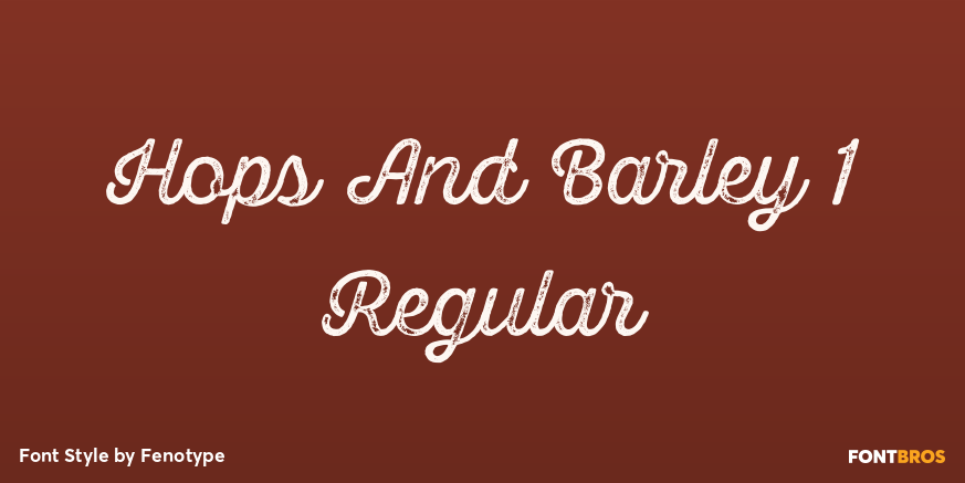 Hops And Barley 1 Regular Poster