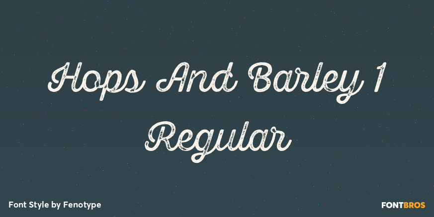 Hops And Barley 1 Regular Poster