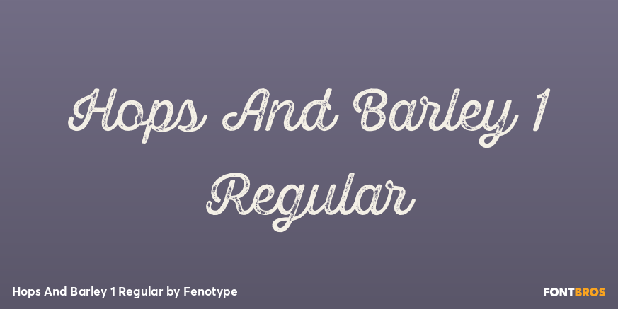 Hops And Barley 1 Regular Poster