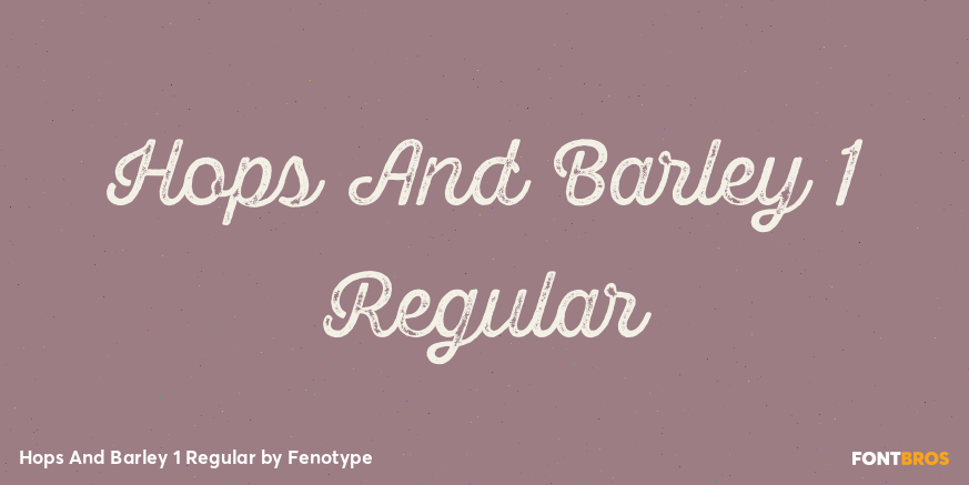 Hops And Barley 1 Regular Poster