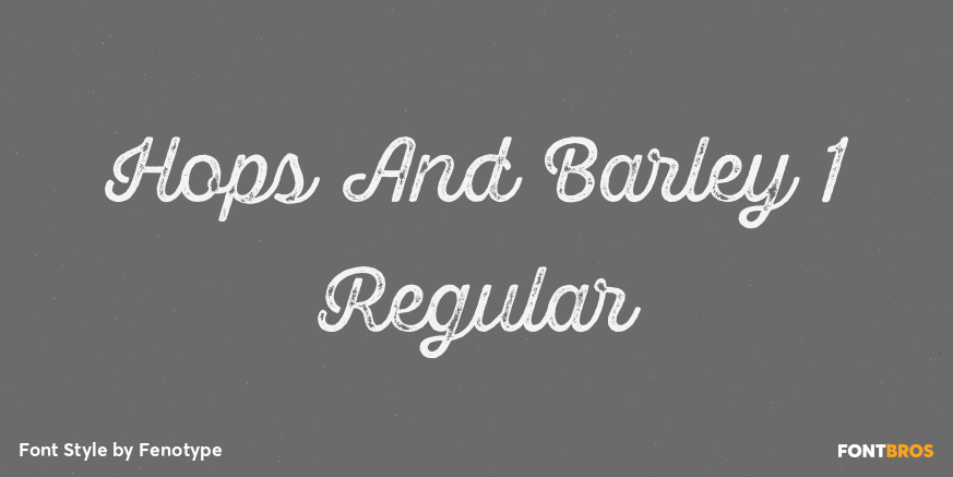 Hops And Barley 1 Regular Poster