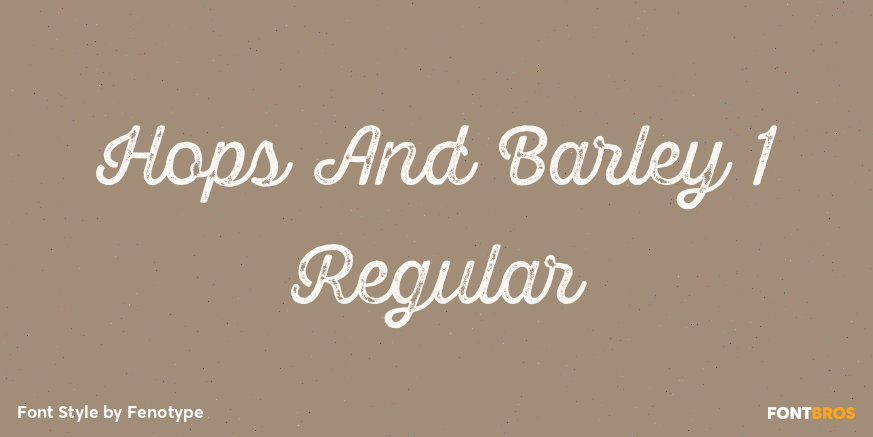 Hops And Barley 1 Regular Poster