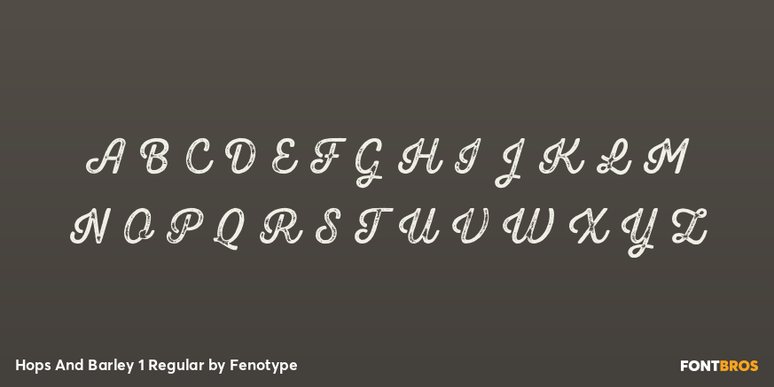 Hops And Barley 1 Regular Font Poster #1