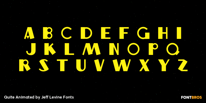 Quite Animated Font Poster #2