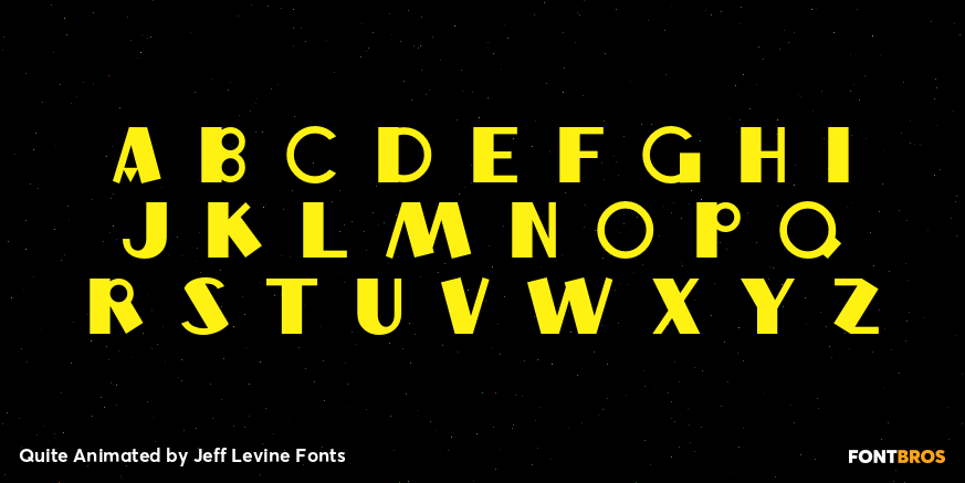 Quite Animated Font Poster #3