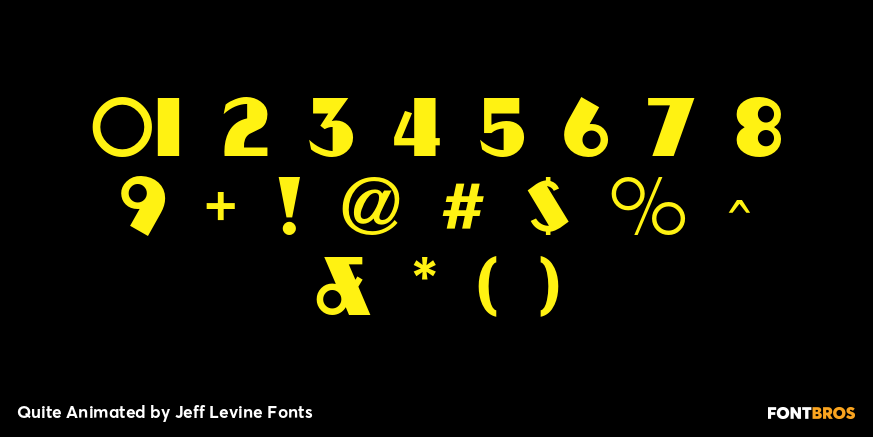 Quite Animated Font Poster #4