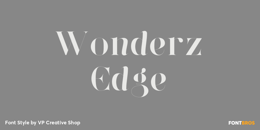 Wonderz Edge Font Poster #1