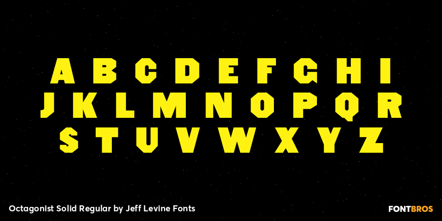 Octagonist Solid Regular Font Poster #3