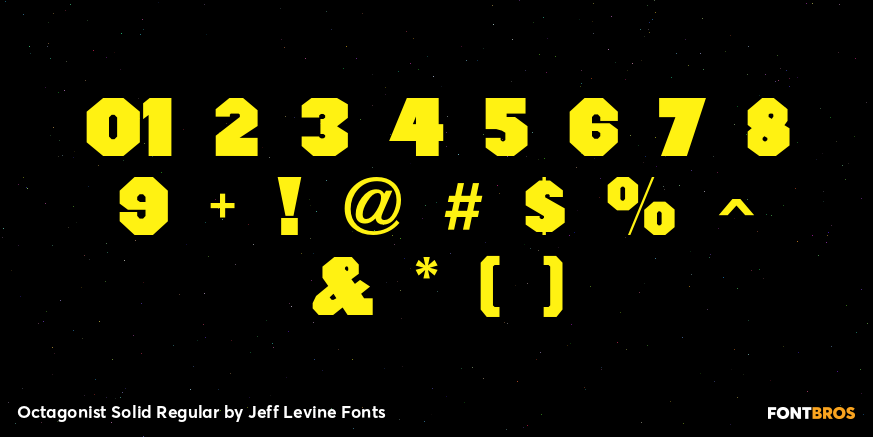 Octagonist Solid Regular Font Poster #4