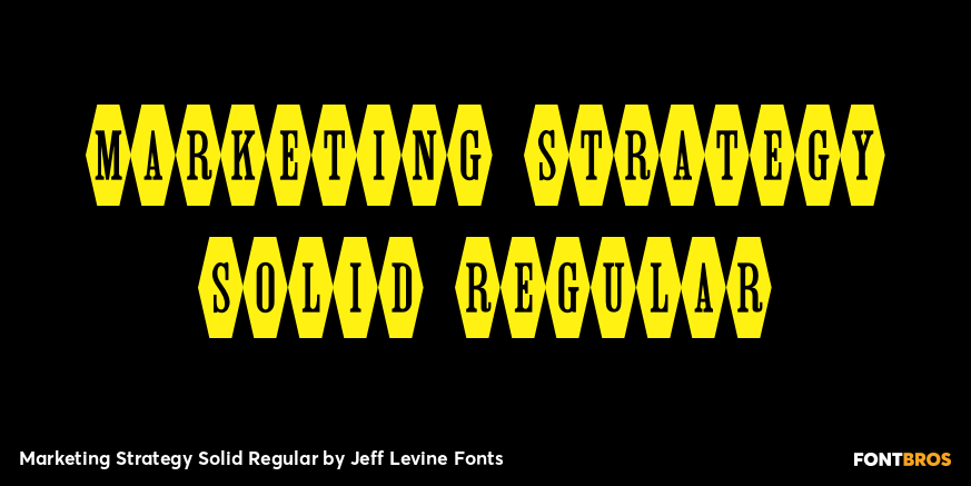 Marketing Strategy Solid Regular Font Poster #1