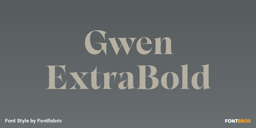 Gwen ExtraBold Font Poster #1