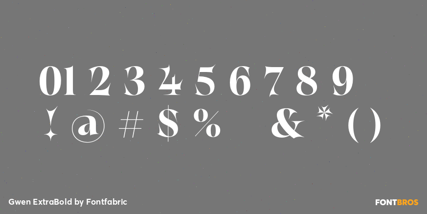 Gwen ExtraBold Font Poster #4
