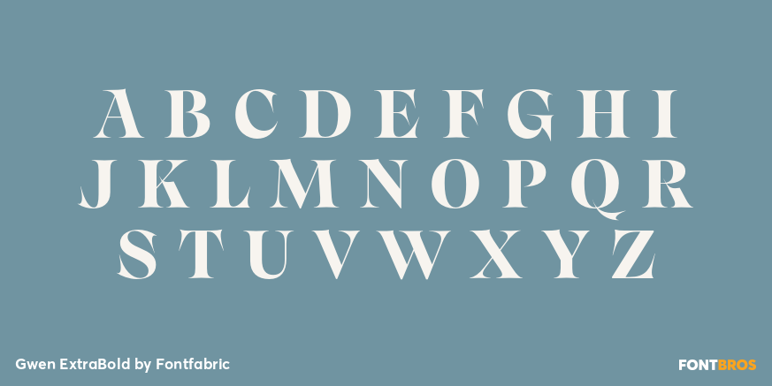 Gwen ExtraBold Font Poster #2