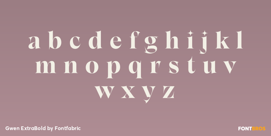 Gwen ExtraBold Font Poster #3