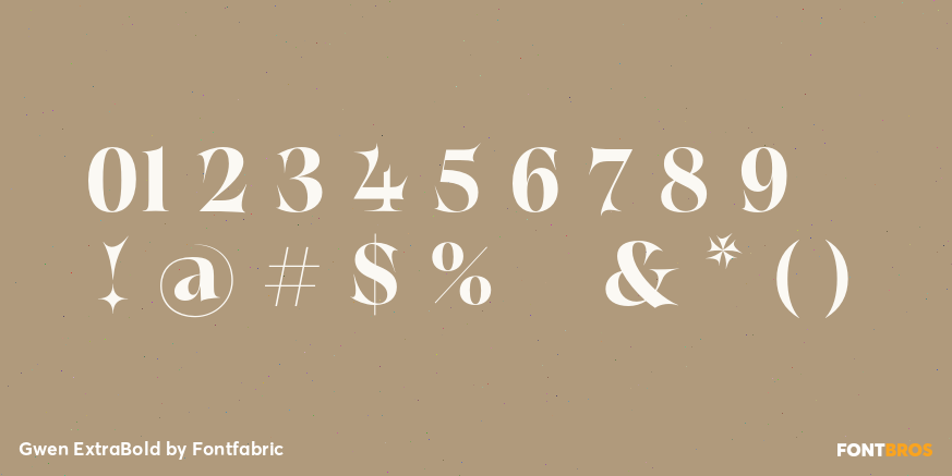 Gwen ExtraBold Font Poster #4