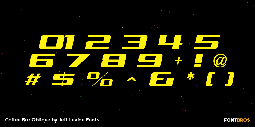 Coffee Bar Oblique Font Poster #4