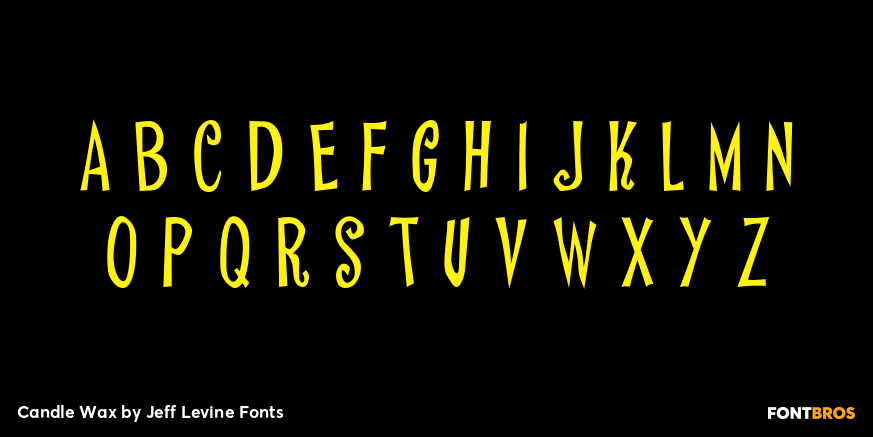 Candle Wax Font Poster #2