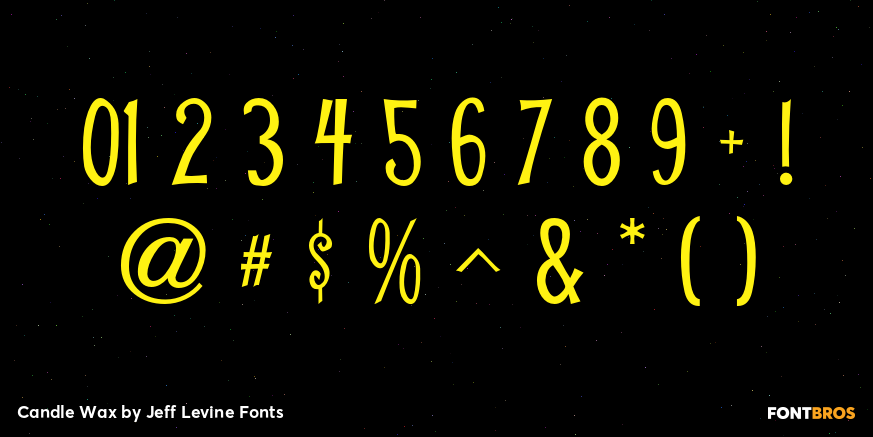 Candle Wax Font Poster #4