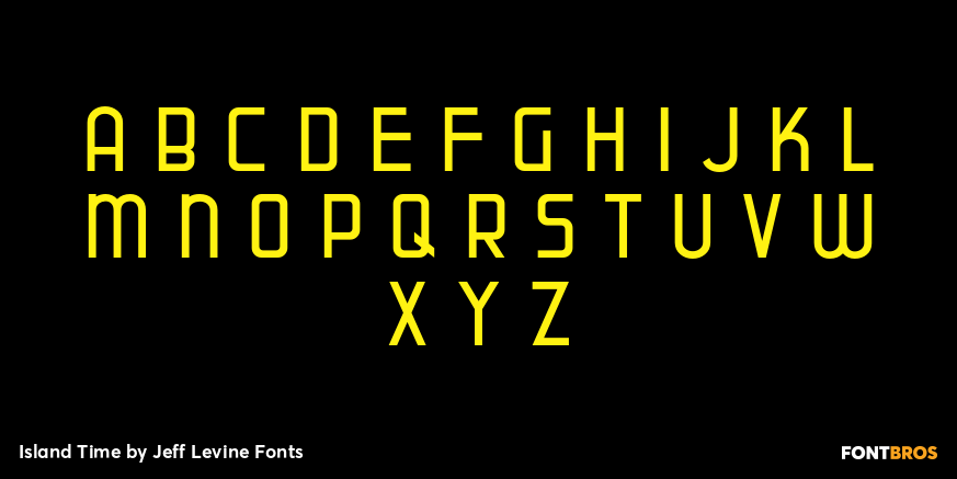 Island Time Font Poster #2