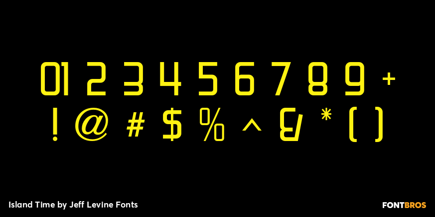 Island Time Font Poster #4