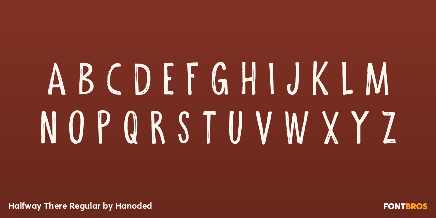 Halfway There Regular Font Poster #1