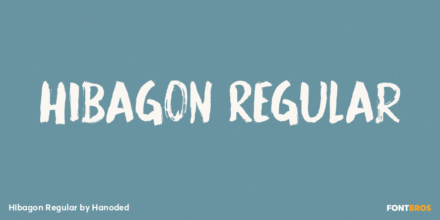 Hibagon Regular Font Poster #1