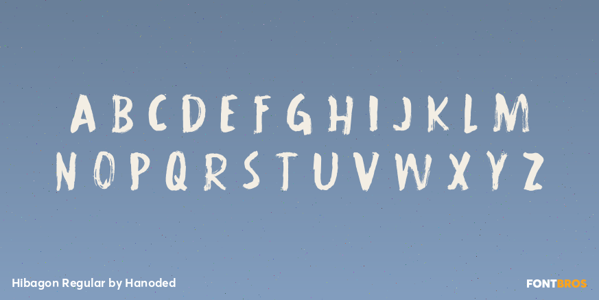 Hibagon Regular Font Poster #3