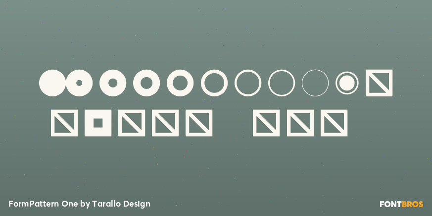 FormPattern One Font Poster #4