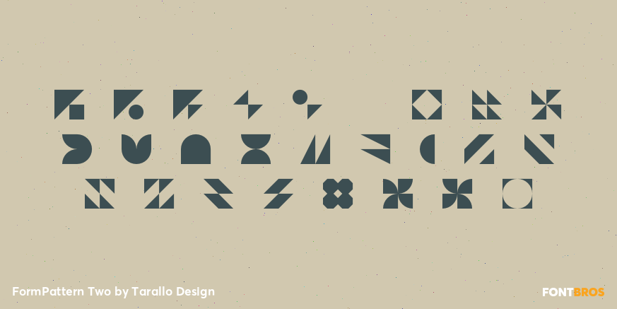 FormPattern Two Font Poster #2