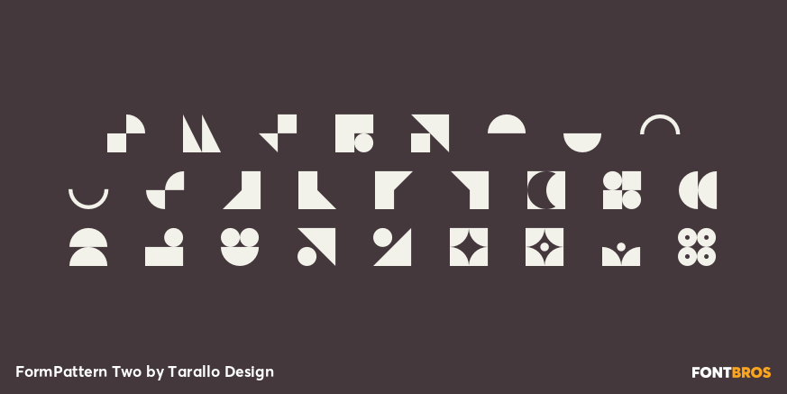 FormPattern Two Font Poster #3