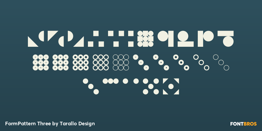 FormPattern Three Font Poster #3