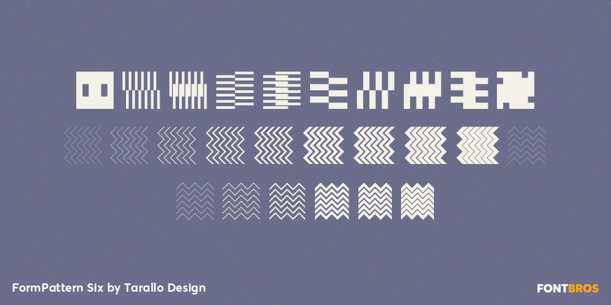 FormPattern Six Font Poster #3