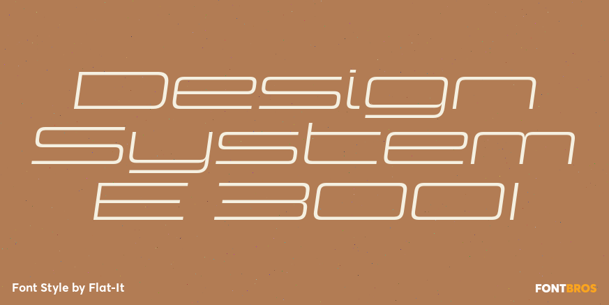 Design System E 300I Font Poster #1