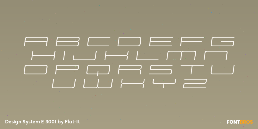 Design System E 300I Font Poster #1