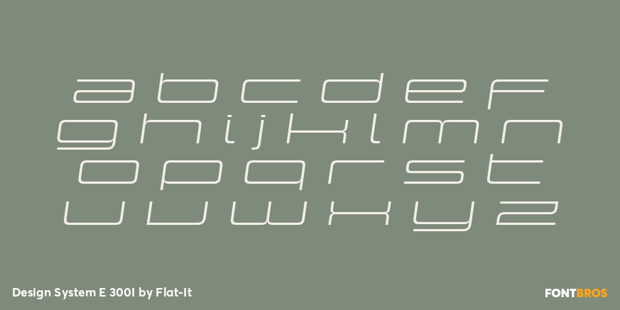 Design System E 300I Font Poster #1