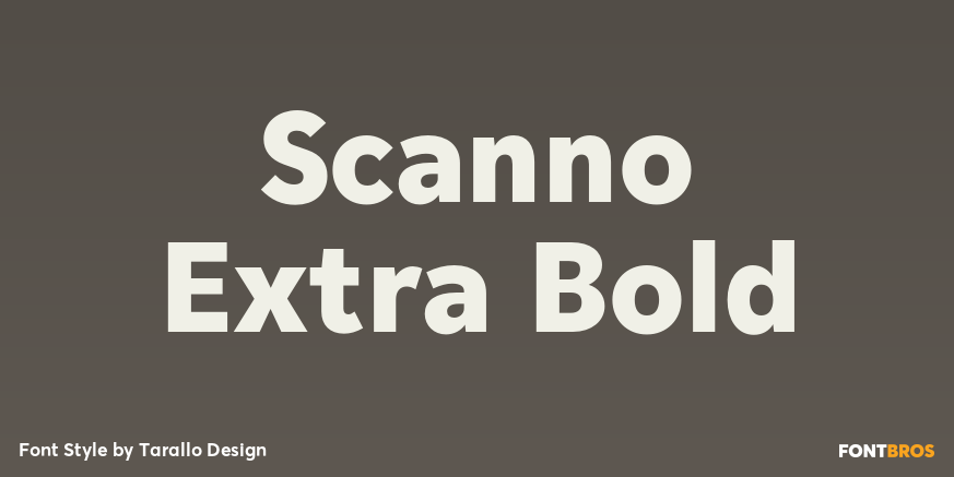 Scanno Extra Bold Font Poster #1