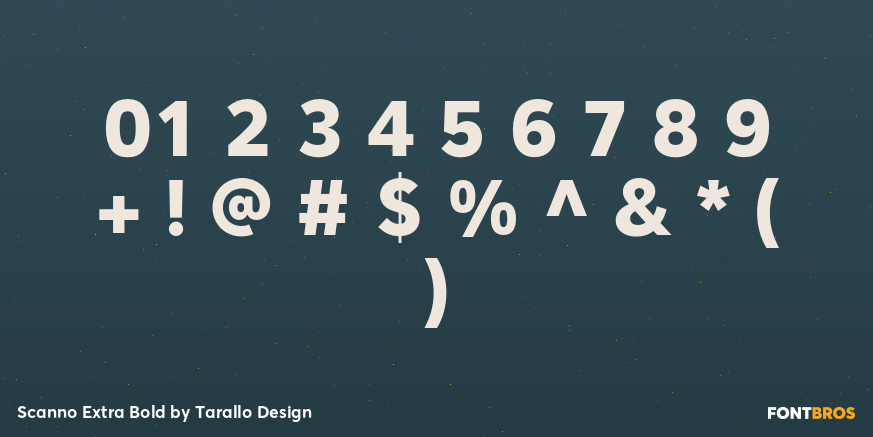 Scanno Extra Bold Font Poster #1